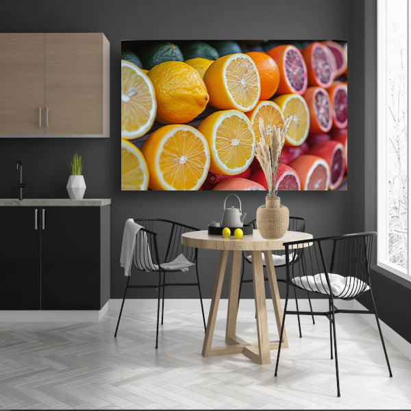 Citrusvruchtenstilleven canvas