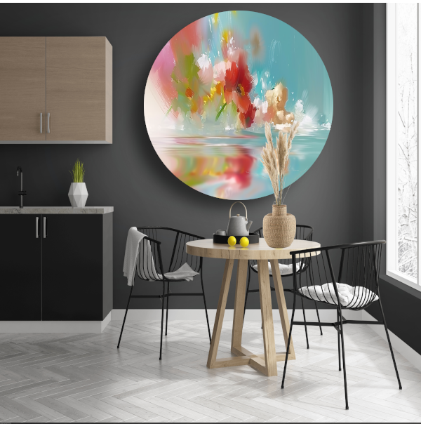 Abstracte Lijnen Compositie forex muurcirkel