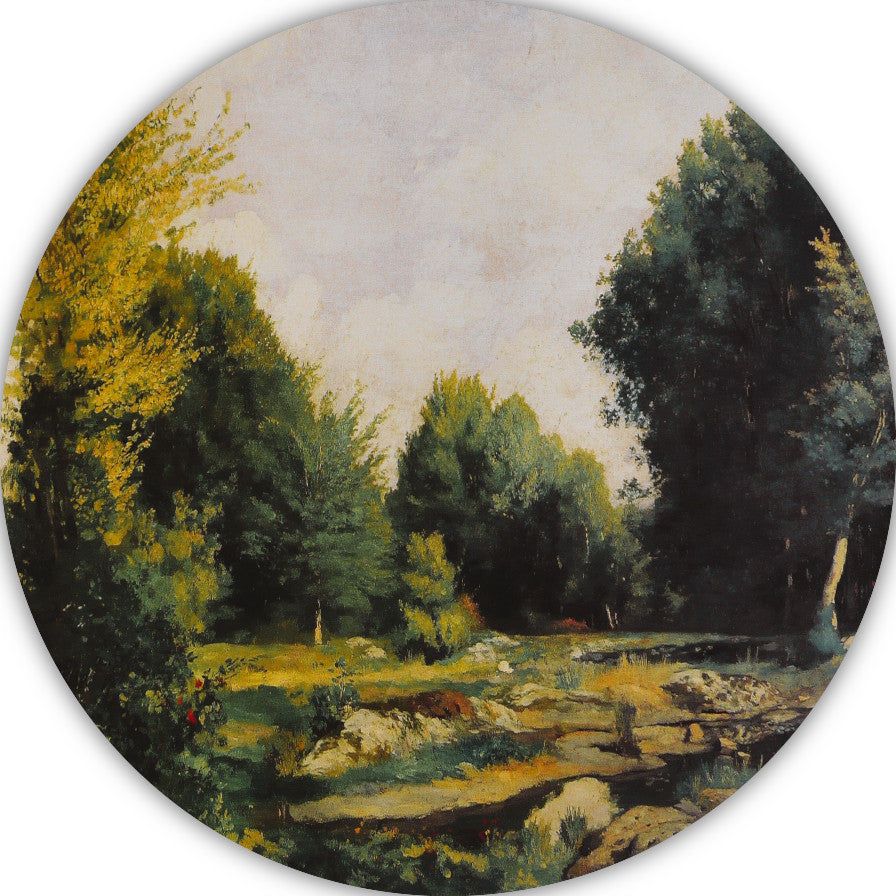 De weide - Pierre-Auguste Renoir forex muurcirkel