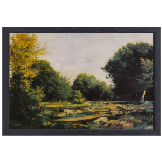 De weide - Pierre-Auguste Renoir canvas met baklijst