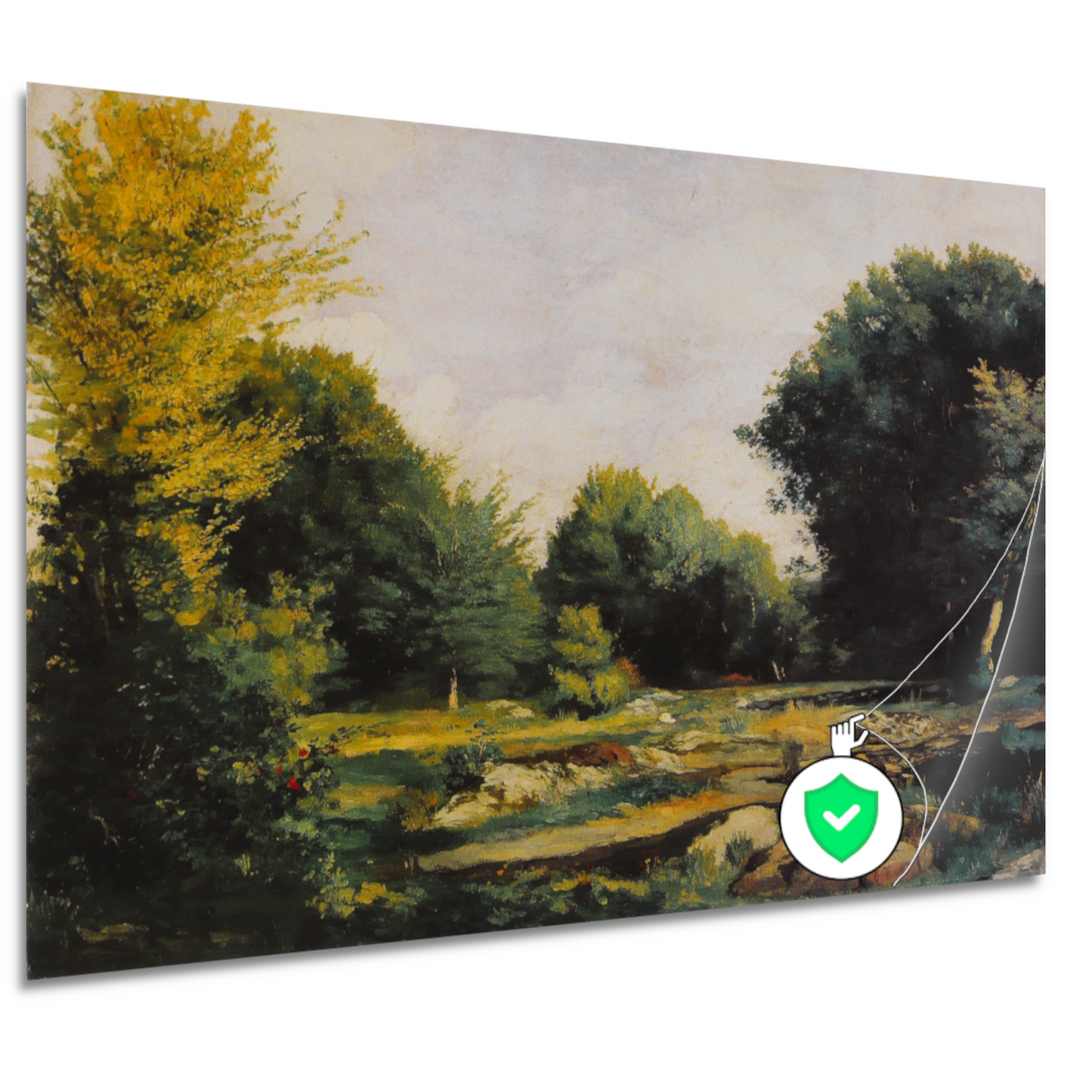 De weide - Pierre-Auguste Renoir poster