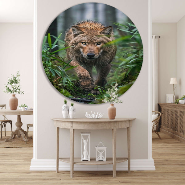 Wolf in het bos forex muurcirkel