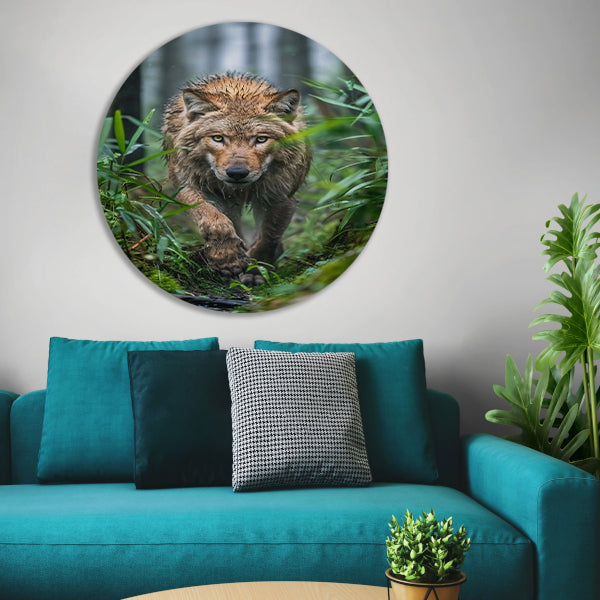 Wolf in het bos forex muurcirkel