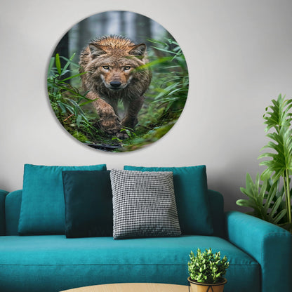 Wolf in het bos forex muurcirkel