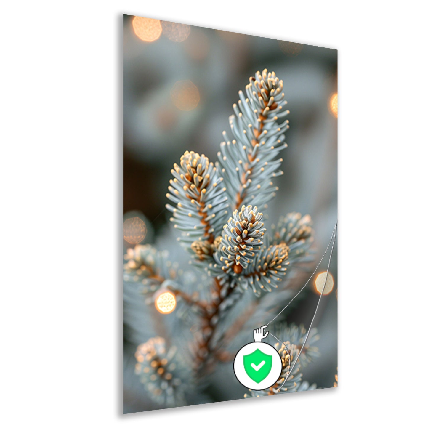 Wintertak met Warme Lichtjes poster