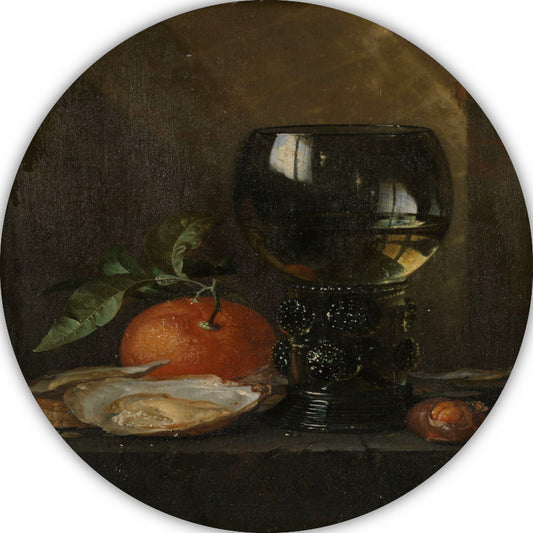 Oesters en wijn - Jan Davidsz. de Heem forex muurcirkel