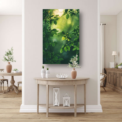 Zonnestralen door Groen Bladerdak acrylglas