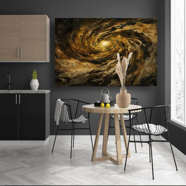 Van Goghs Melkwegspiraal: Een kosmisch nachtkunstwerk poster