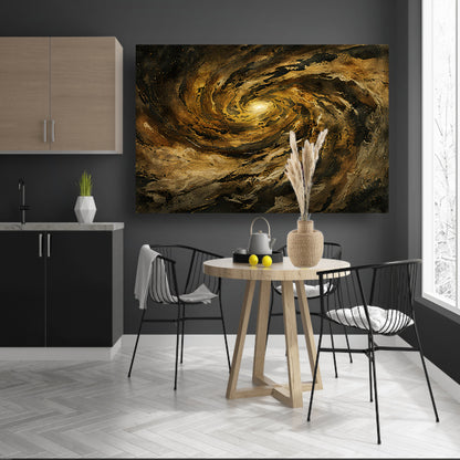 Van Goghs Melkwegspiraal: Een kosmisch nachtkunstwerk poster