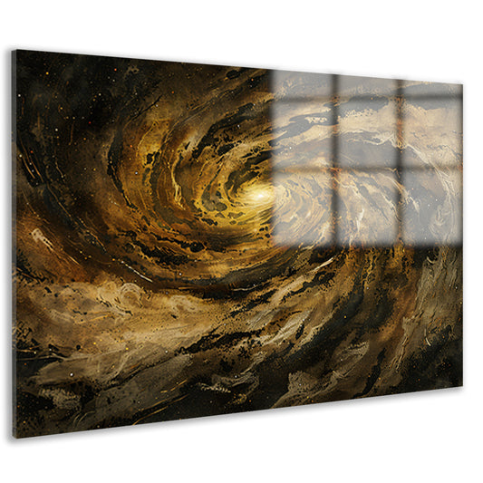 Van Goghs Melkwegspiraal: Een kosmisch nachtkunstwerk acrylglas