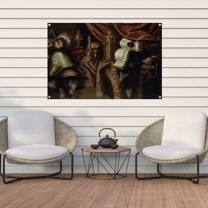 Stilleven met helm - Francesco Maltese tuinposter