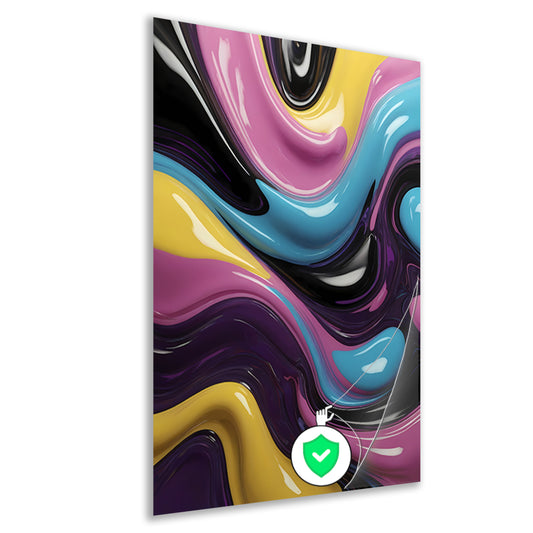 Abstracte Dans van Vormen en Kleur poster