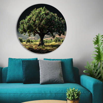 Appelboomgaard met bergen forex muurcirkel