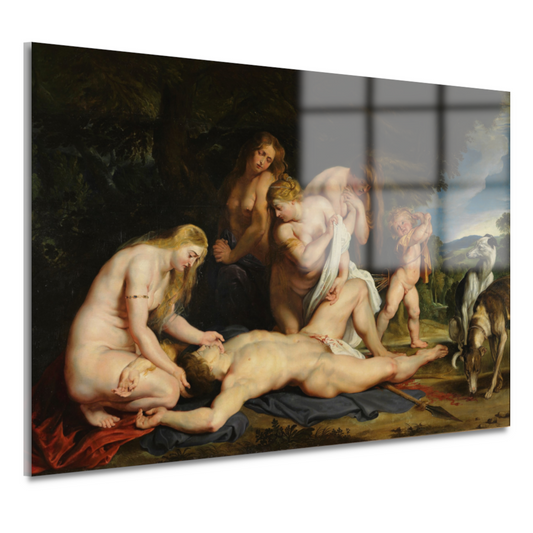 De dood van Adonis - Peter Paul Rubens acrylglas