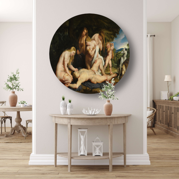 De dood van Adonis - Peter Paul Rubens forex muurcirkel