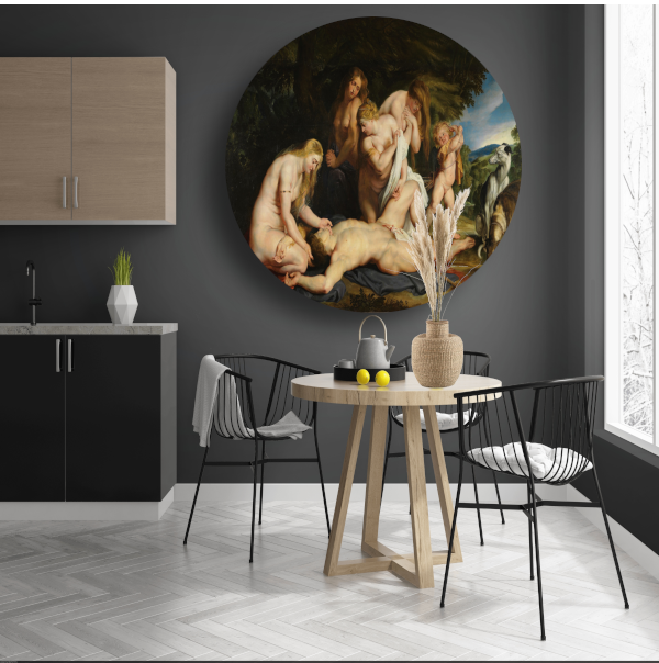De dood van Adonis - Peter Paul Rubens forex muurcirkel