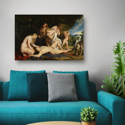 De dood van Adonis - Peter Paul Rubens poster