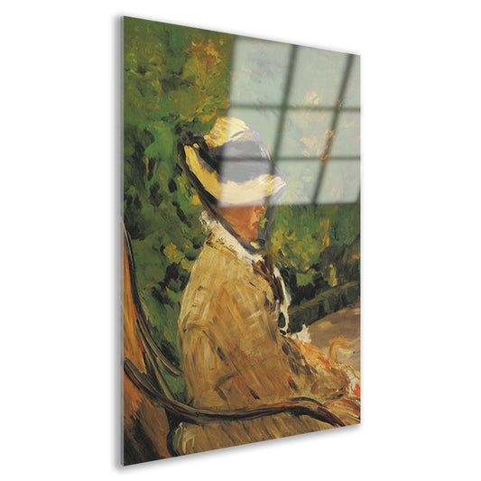 Mevrouw Édouard Manet in de Bellevue-tuin - Édouard Manet Acrylglas