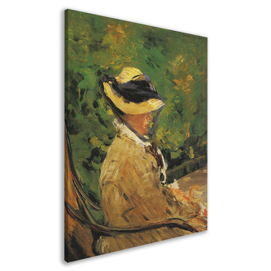 Mevrouw Édouard Manet in de Bellevue-tuin - Édouard Manet canvas