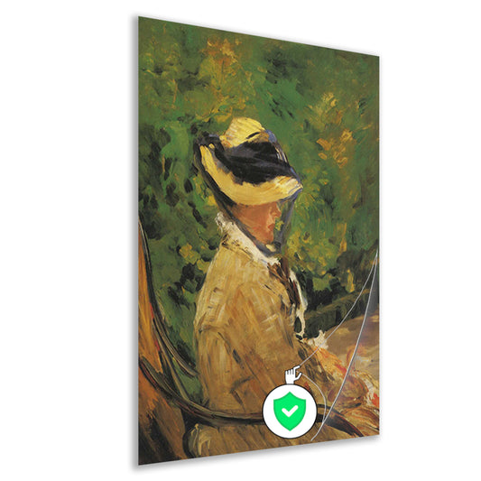 Mevrouw Édouard Manet in de Bellevue-tuin - Édouard Manet poster