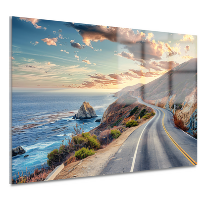 Impressionistieke Landschapsweg acrylglas