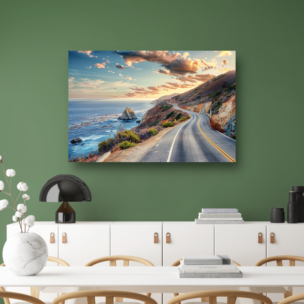 Impressionistieke Landschapsweg acrylglas