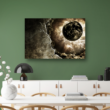 Planeet ontsnapt uit portaal canvas