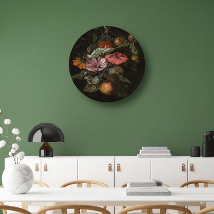 Festoen van vruchten en bloemen - Rachel Ruysch forex muurcirkel