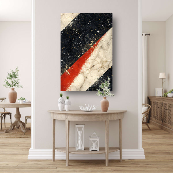 Abstract  met verfspatten op marmer canvas