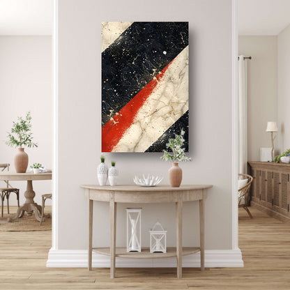 Abstract  met verfspatten op marmer canvas