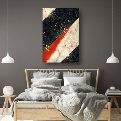 Abstract  met verfspatten op marmer canvas