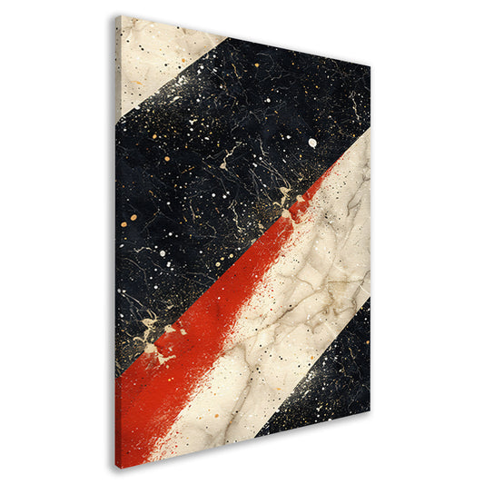 Abstract  met verfspatten op marmer canvas