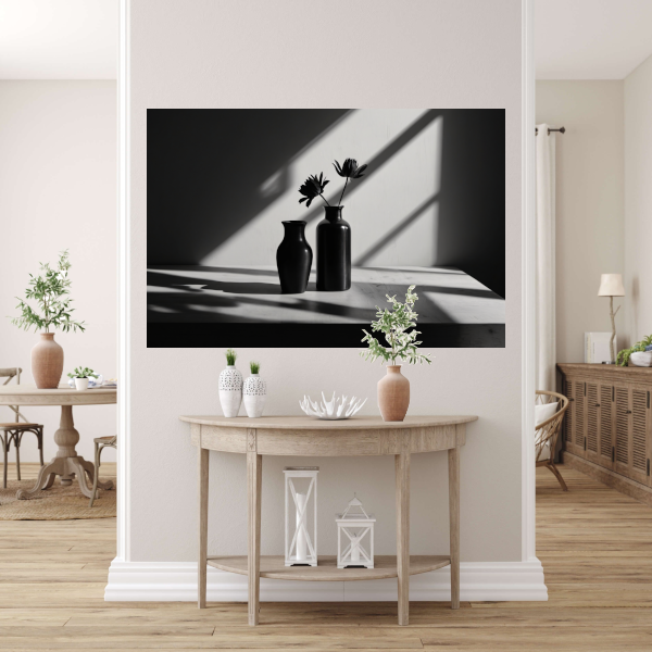Stilleven met Vazen en Schaduwspel poster