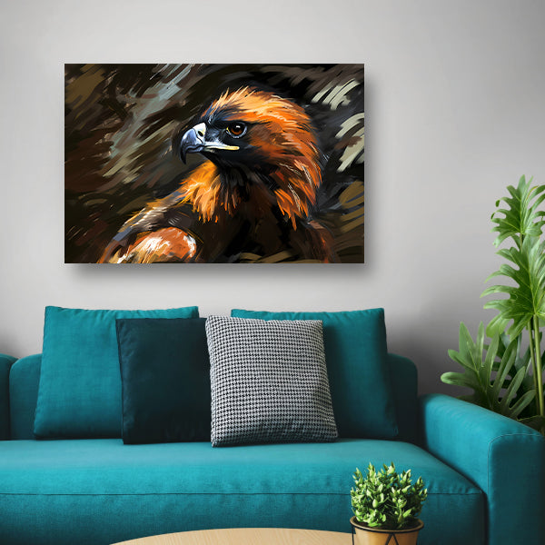 Gouden Arend in Landschap canvas