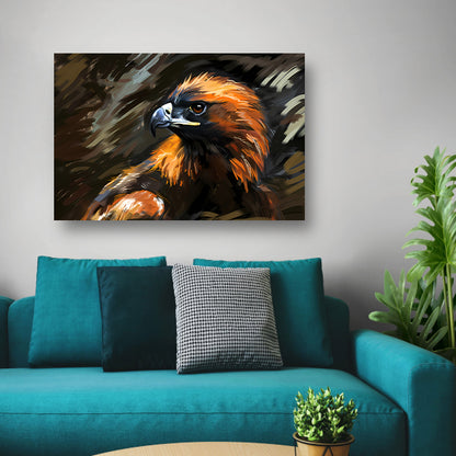 Gouden Arend in Landschap canvas
