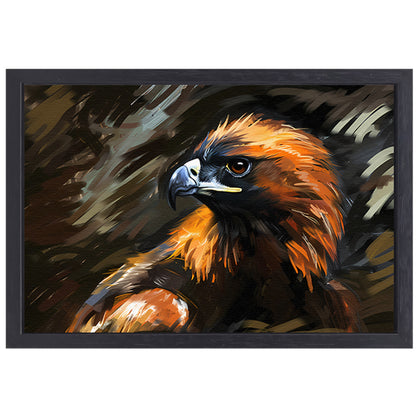 Gouden Arend in Landschap canvas met baklijst