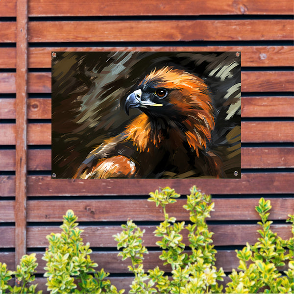 Gouden Arend in Landschap tuinposter