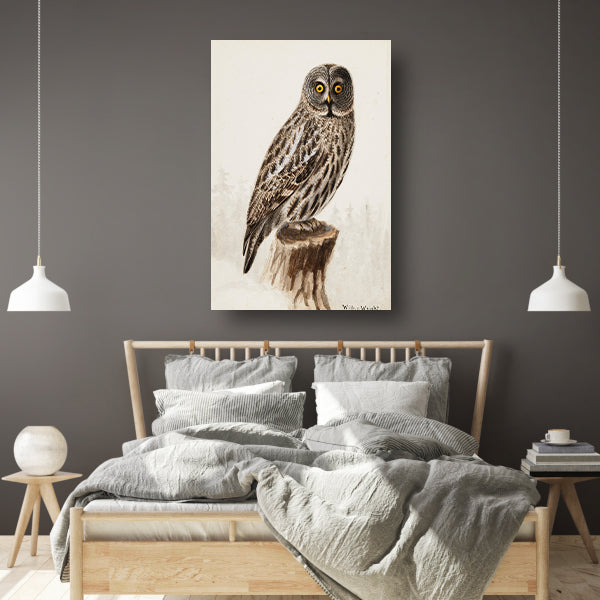 Grote Grijze Uil - Wilhelm von Wright Acrylglas