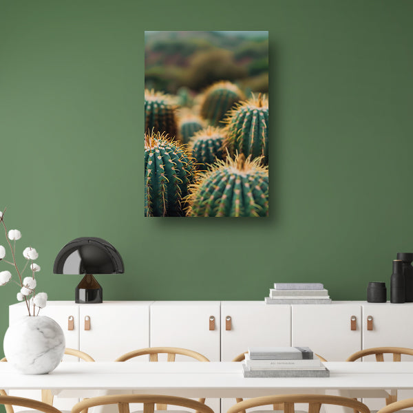 Close-up van Groene Cactussen poster