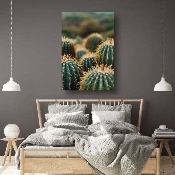 Close-up van Groene Cactussen poster