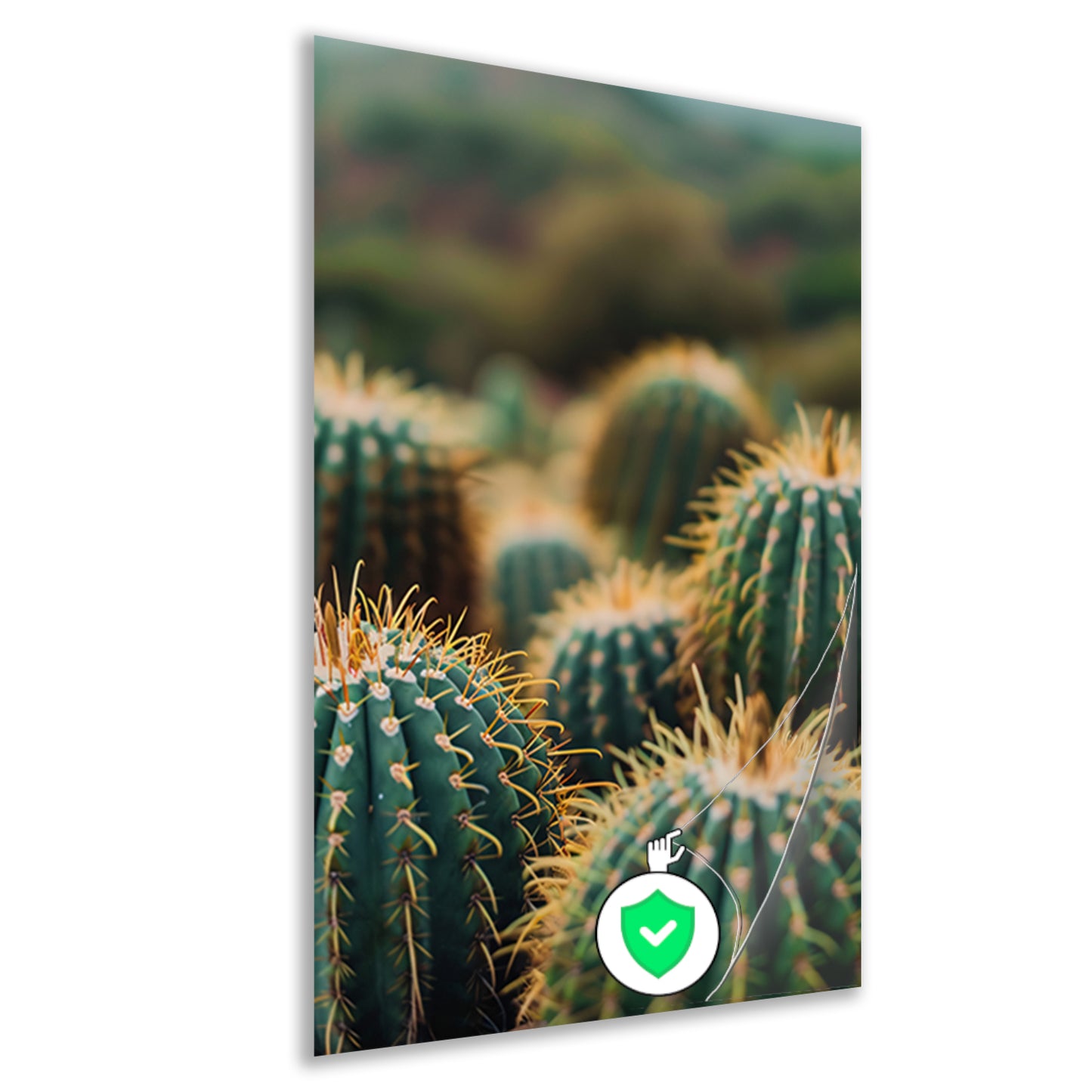 Close-up van Groene Cactussen poster