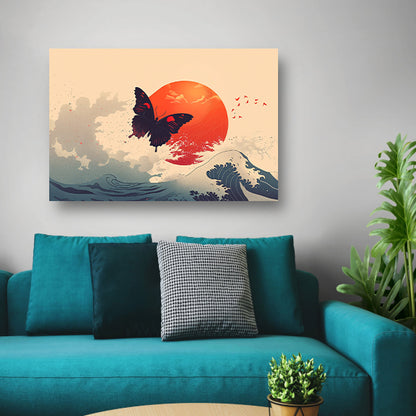 Abstracte lijnenpatroon poster