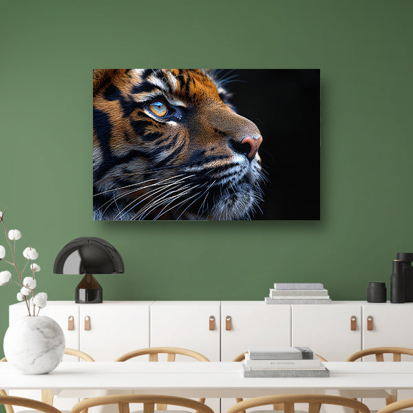 Het betoverende oog van de tijger canvas