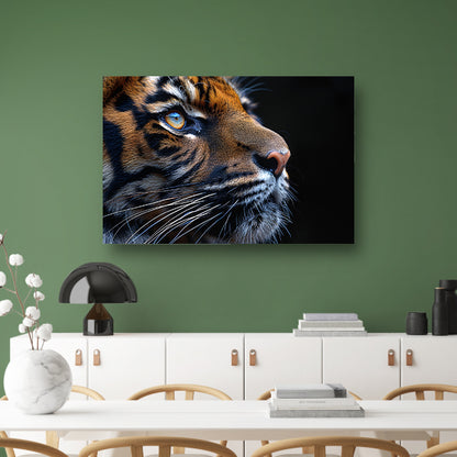 Het betoverende oog van de tijger canvas