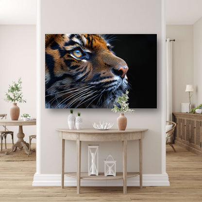 Het betoverende oog van de tijger canvas