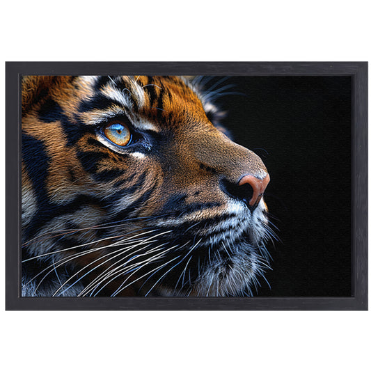 Het betoverende oog van de tijger canvas met baklijst