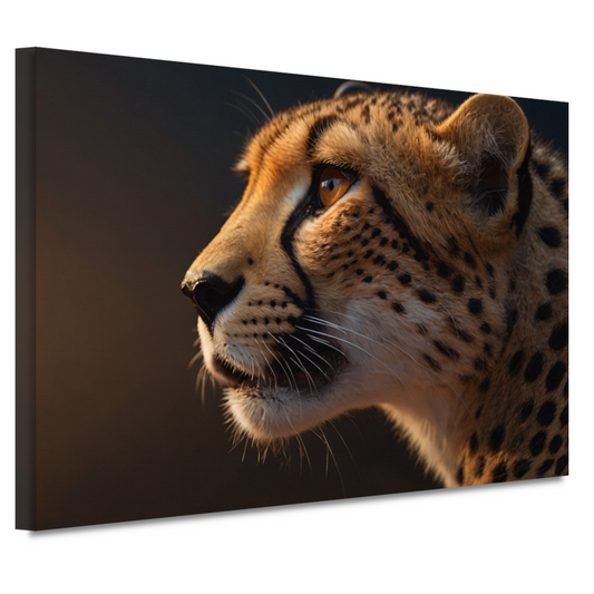 Intense blik van een majestueuze cheeta canvas