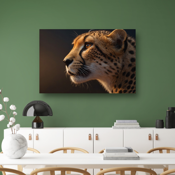 Intense blik van een majestueuze cheeta poster