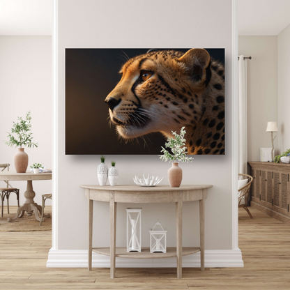 Intense blik van een majestueuze cheeta poster