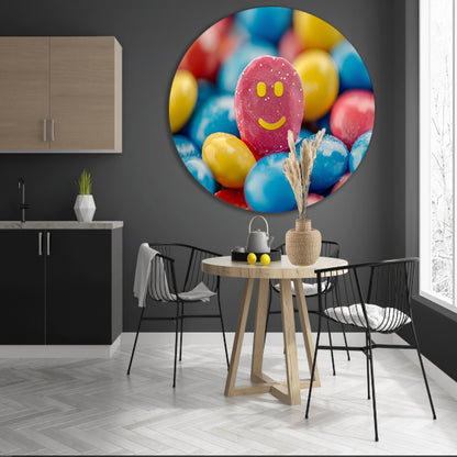 Smiley Snoepberg Kunstwerk forex muurcirkel